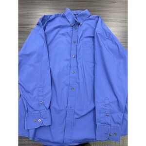 Wrangler George Strait Collection Button Down Shirt Blue Mens XL